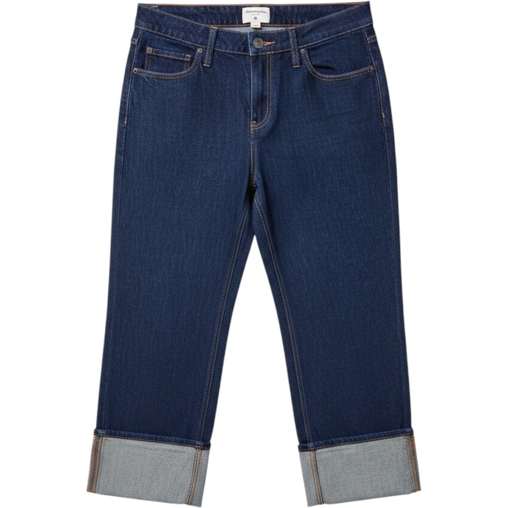 Kate Spade New York Dark Wash Wide Cuff Straight Leg Jeans Size 4
